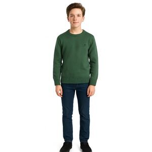 Benetton Green Cotton Sweater Youth Large 8/9